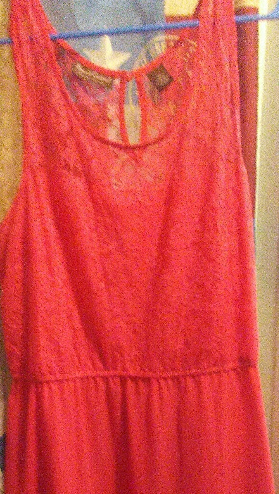 Coral pink dress